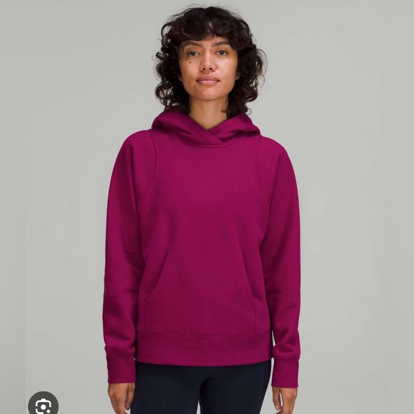 lululemon athletica Tops - LULULEMON loungeful Magenta cozy pullover athleisure hoodie 10